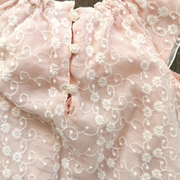 12 MONTHS CATHERINE MALANDRINO Floral Lace Dress EUC - Picture 2 of 5